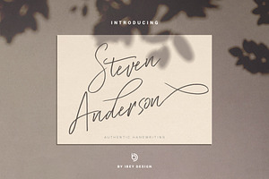 Steven Anderson - Handwriting Font