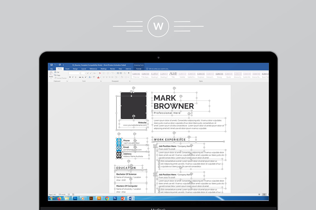 Resume/CV Template, a Resume Template by Proper_media (Photo 5 of 5)