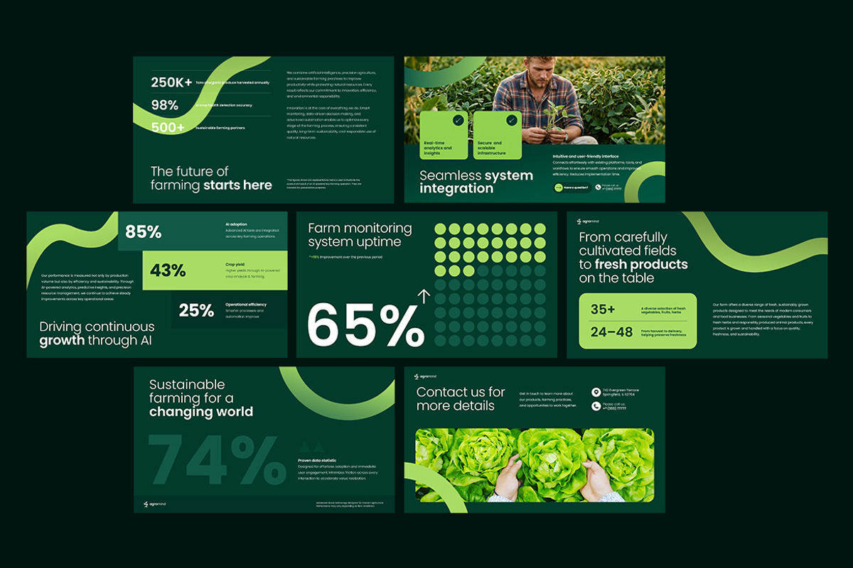 Agriculture PowerPoint Presentation, a Presentation Template by Pixel_Vision_Store (Photo 4 of 4)