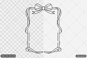 Bow Frame SVG PNG Bundle, an Illustration by Actual Pixel (Thumbnail 7 of 19)