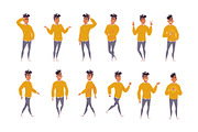 African American male Collection, an Illustration by VectorVision (Thumbnail 6 of 7)