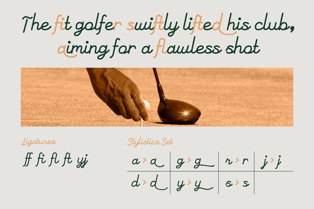 Galleco Script – Monoline Cursive, a Script Font by Drizy (Photo 4 of 10)
