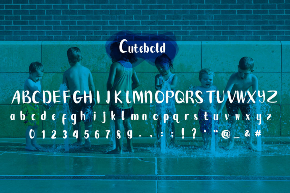 Cutebold - display font preview 5