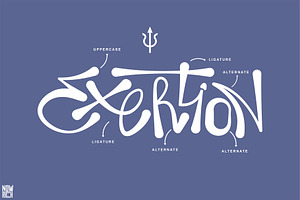 Exertion Display Typeface Grafiti