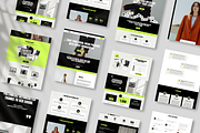 Bold Website Template Bundle Canva, a Websites & App Template by Row Creative (Thumbnail 5 of 10)