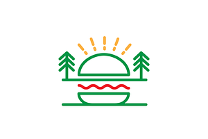 nature burgers health concept logo, a Branding & Logo Template by devastd