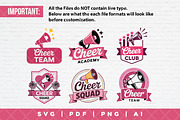 12 Cheerleader SVG Clipart Bundle, a Sport Illustration by Guavanaboy (Thumbnail 2 of 4)