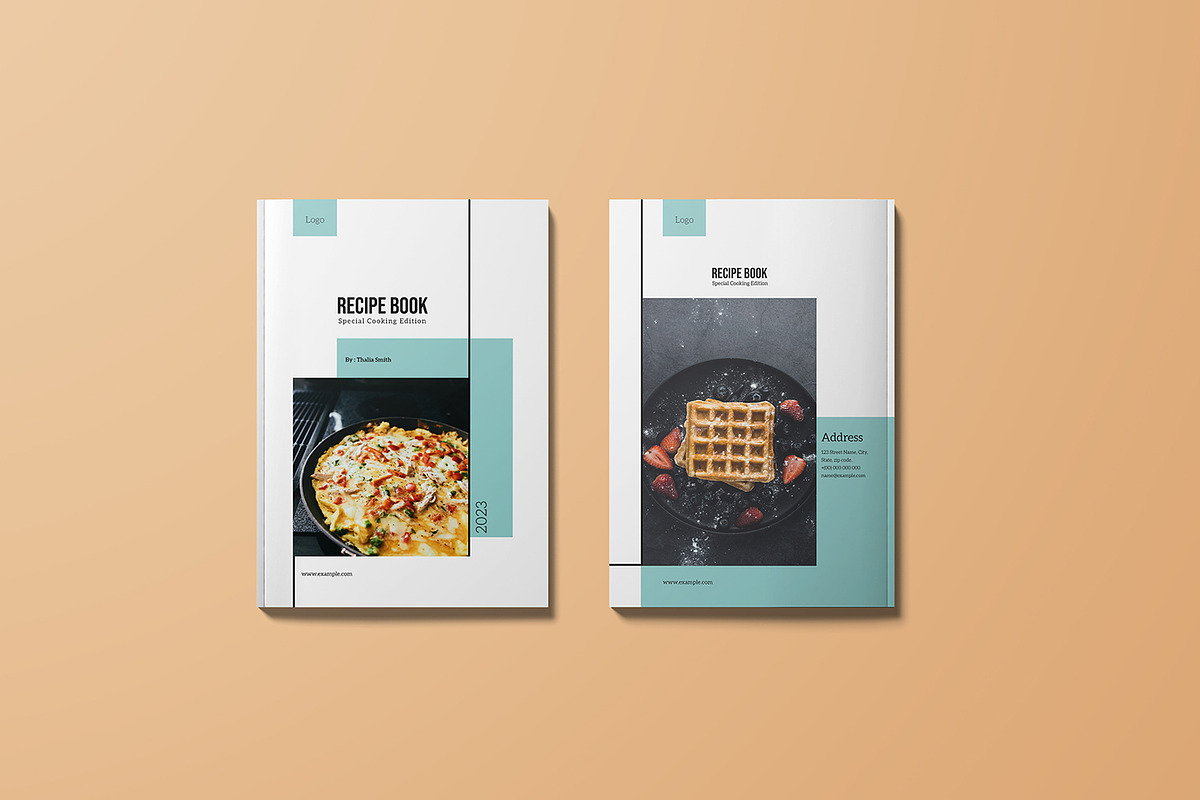 Cookbook / Recipe Book Template, a Brochure Template by retrographix (Photo 2 of 6)