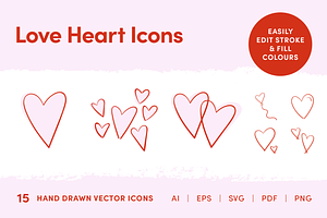 Love Hearts Icons