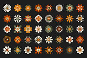 200 Flower Shapes, an Object Graphic by ArinStudio (Thumbnail 3 of 10)