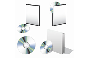box for DVD with a disk, an Object Illustration by piter.goskov