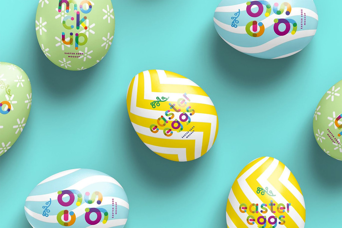 Easter Eggs Mock-up, a Product Mockup by Se٧enStudio (Photo 5 of 11)