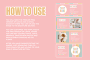 Pastel Email Signature Bundle, an Email Template by SunshineStudioBoutique (Thumbnail 3 of 9)