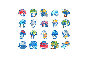 Helmets and protective headwear, an Object Graphic by pikepicture
