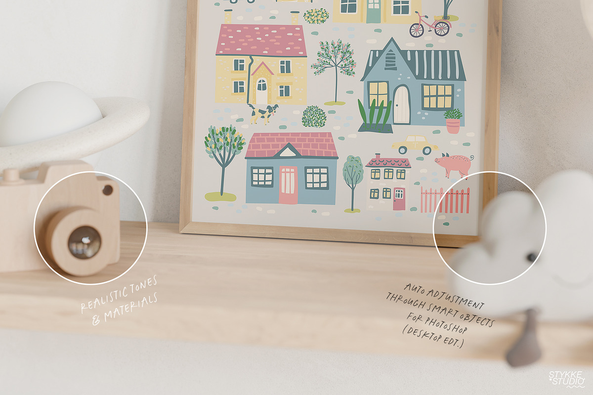 BEIGE DREAM | Nursery Frame Mockup, a Household Mockup by Stykke Studio (Photo 11 of 12)