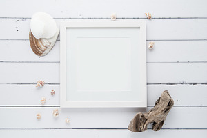Empty Frame in a Beach Scene