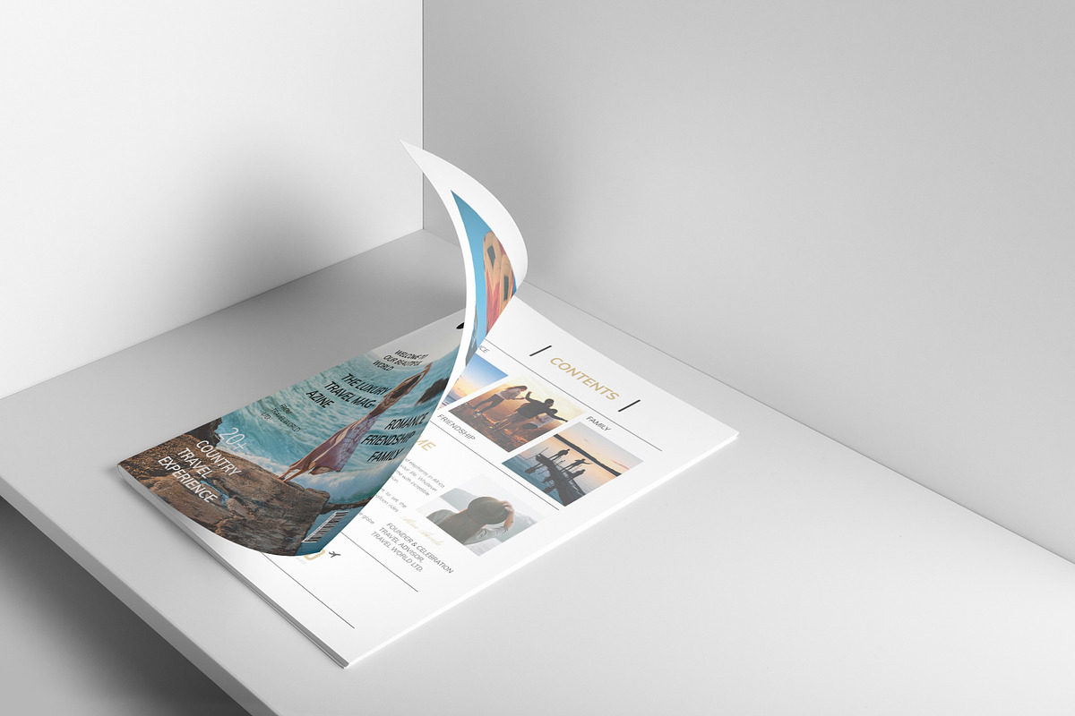 Luxury Travel Magazine Template, a Magazine Template by DesignCrest (Photo 4 of 11)
