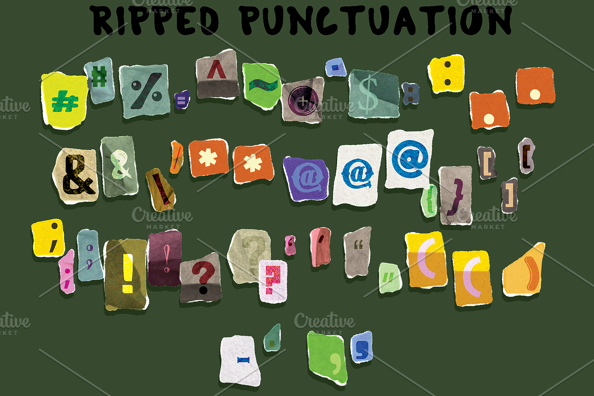 Magazine Cut-Outs+Blob Control Font, an Object Graphic by Rachel McBride Creative (Photo 7 of 10)