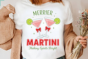 Merrier with a Martini Png, Christma, an Illustration by Designking (Thumbnail 6 of 6)