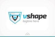 Vshape Gym Logo Template, a Branding & Logo Template by Logo Heaven (Thumbnail 2 of 5)