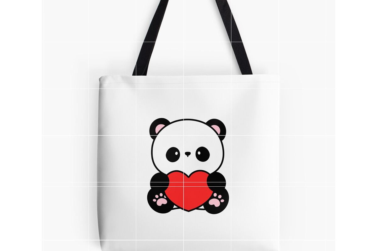 Cute Panda with Heart SVG, an Illustration by TheHitShop (Photo 10 of 10)