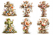 Easter Floral Cross Clipart, an Illustration by Daily.Designs (Thumbnail 5 of 8)