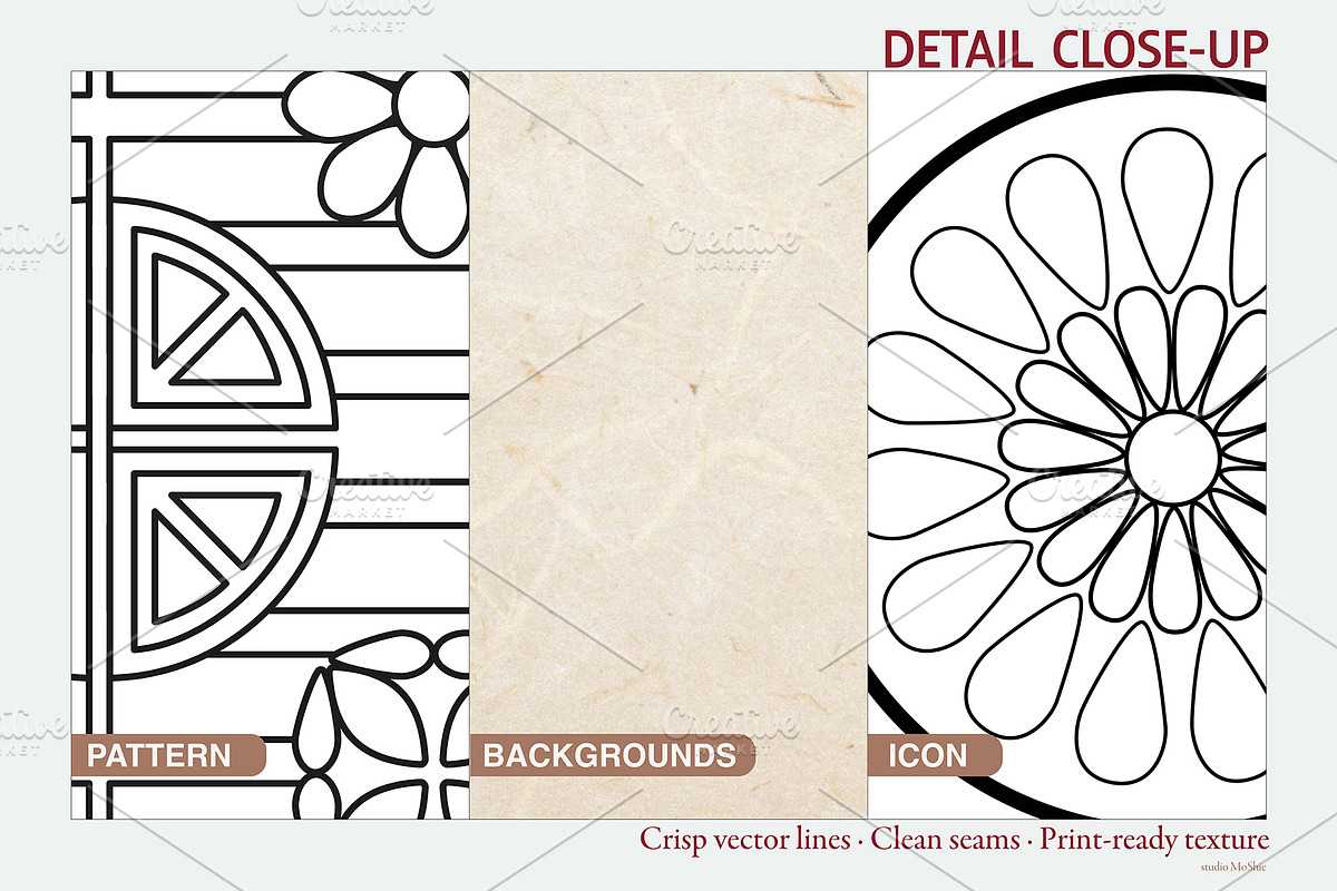 Korean Seal / Medallion Badge System, a Graphic by studio MoShie (Photo 6 of 6)