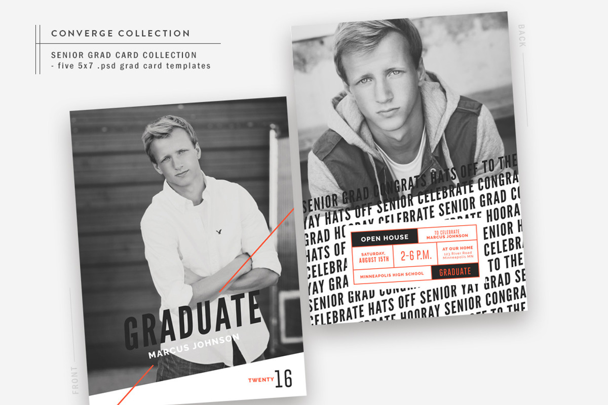 Graduation Card Bundle | Converge, a Card Template by The Modern Collective (Photo 6 of 6)
