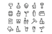 400+ outline FOOD ICONS, an Outline Icon by marusdesign (Thumbnail 19 of 24)