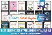 Best Selling 2025 Hyperlinked, a Stationery Template by Designmela01 (Thumbnail 1 of 16)