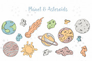 Spase & monsters clipart, an Illustration by SketchCliparts (Thumbnail 3 of 7)