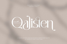 Qalisten | Modern Elegant Serif Font
