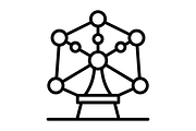 Atomium Line Icon, an Icon by Pexelpy (Thumbnail 2 of 2)