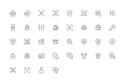 Crypto Security outline icons, an Outline Icon by LAFS (Thumbnail 2 of 3)