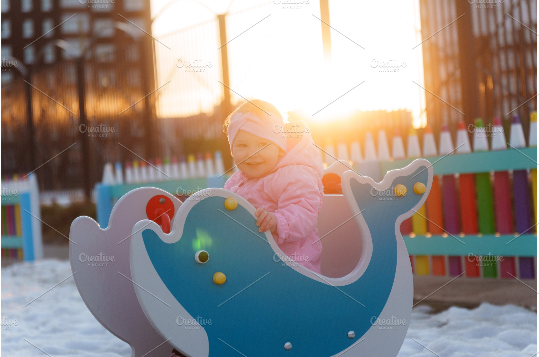 Toddler enjoys playful afternoon on, a Nature Photo by darksoul72