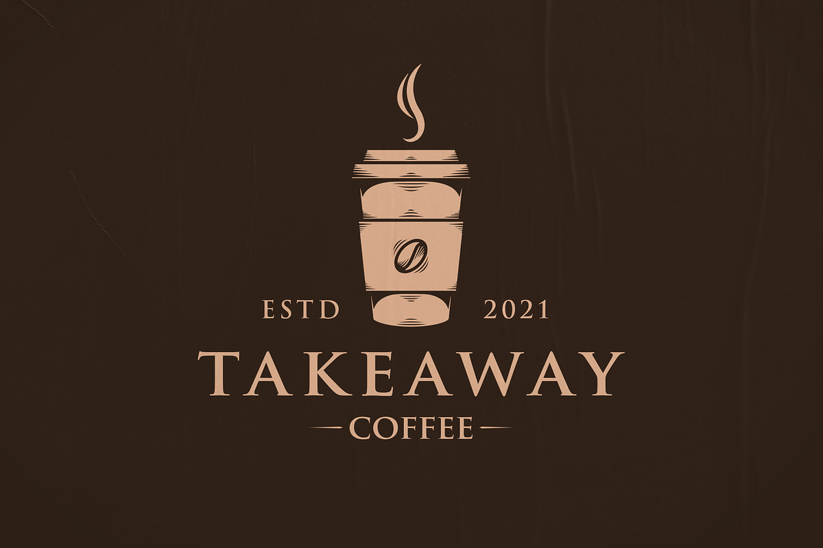 Takeaway Coffee Logo Template, a Branding & Logo Template by vectorwithin (Photo 2 of 3)