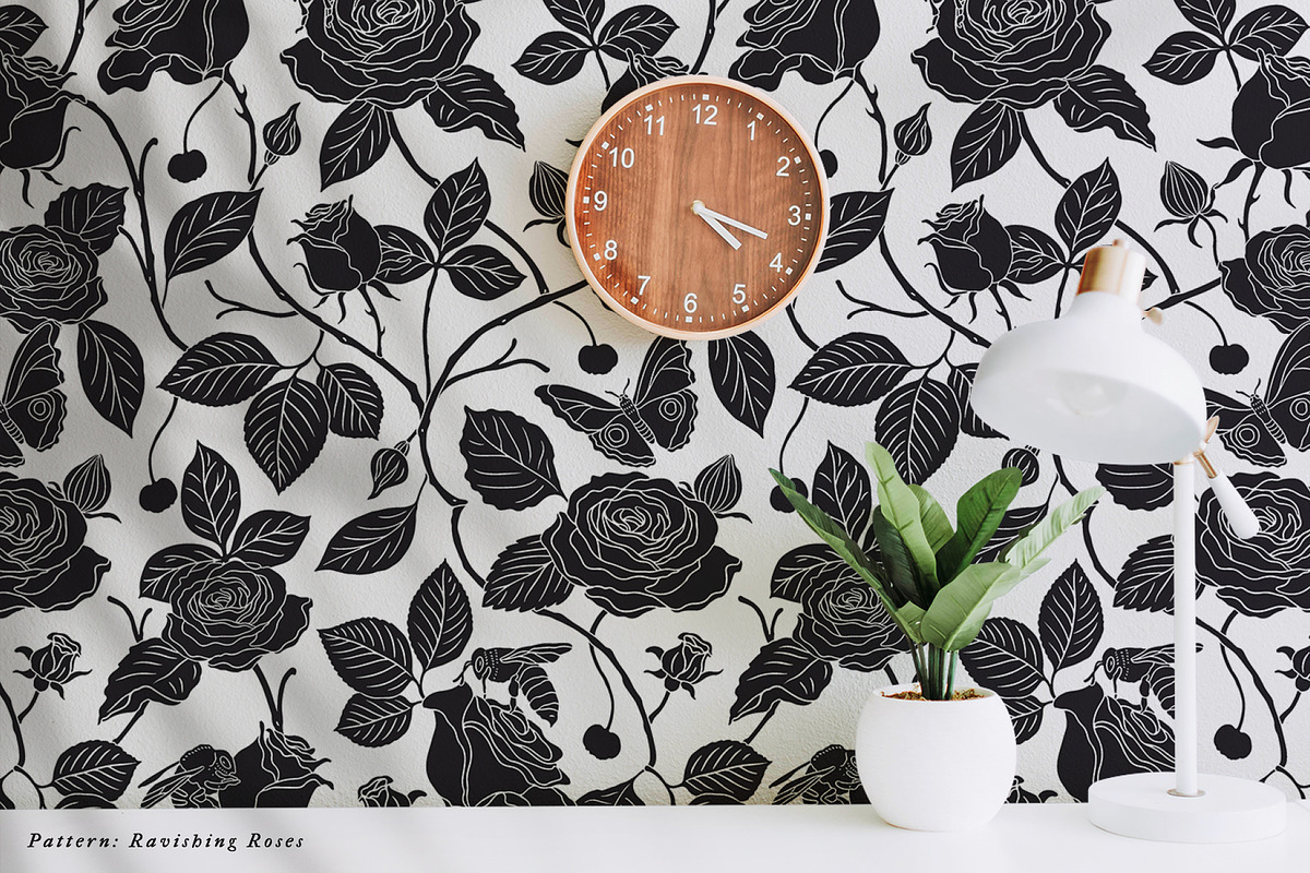 Shadow Garden Vector Collection, a Decorative Illustration by rouxsupplyco (Photo 9 of 17)