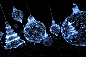 Digital Christmas background, a Holiday Photo by LiliGraphie