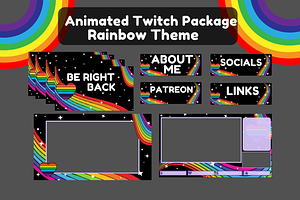 Rainbow Twitch Stream Package