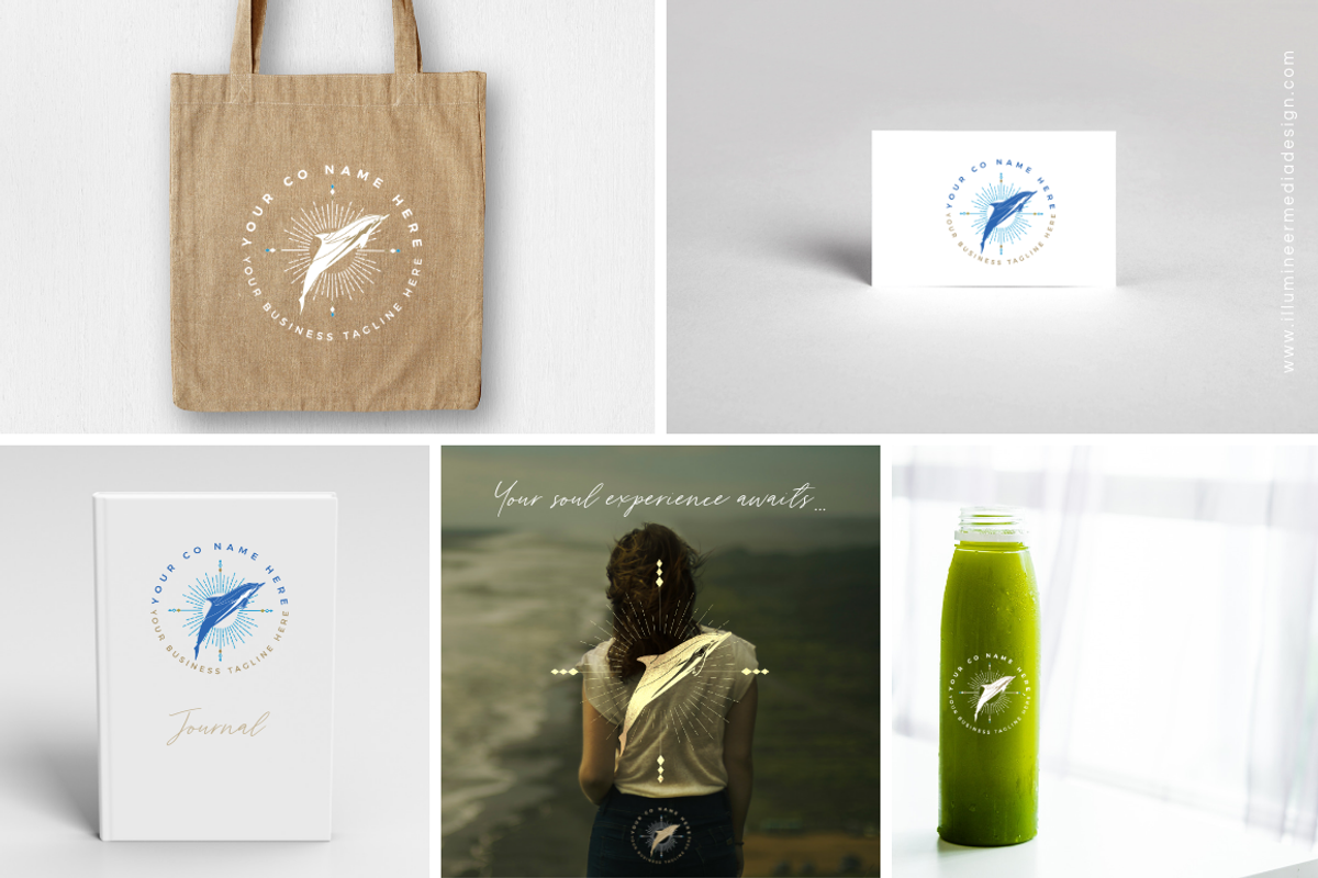 Dolphin Logo Vectors & Foil Overlays, a Branding & Logo Template by Illumineer Media & Design (Photo 4 of 9)