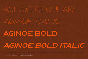 Aginoe - Modern Sans Serif Font