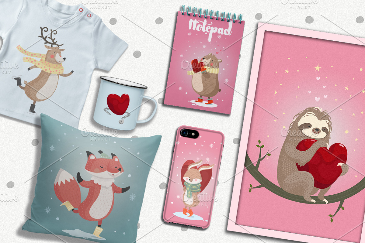 La-La-Love. Romantic collection, an Animal Illustration by Good Genie (Photo 5 of 5)