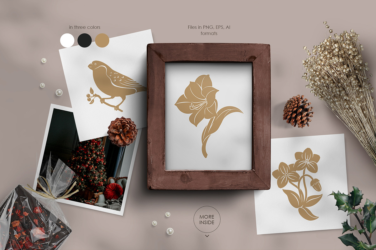 Christmas Patterns, a Pattern Graphic by PatrushevaYana (Photo 2 of 12)