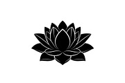 Lotus Flower Vector Icon Bundle, an Illustration by yasushie (Thumbnail 42 of 51)