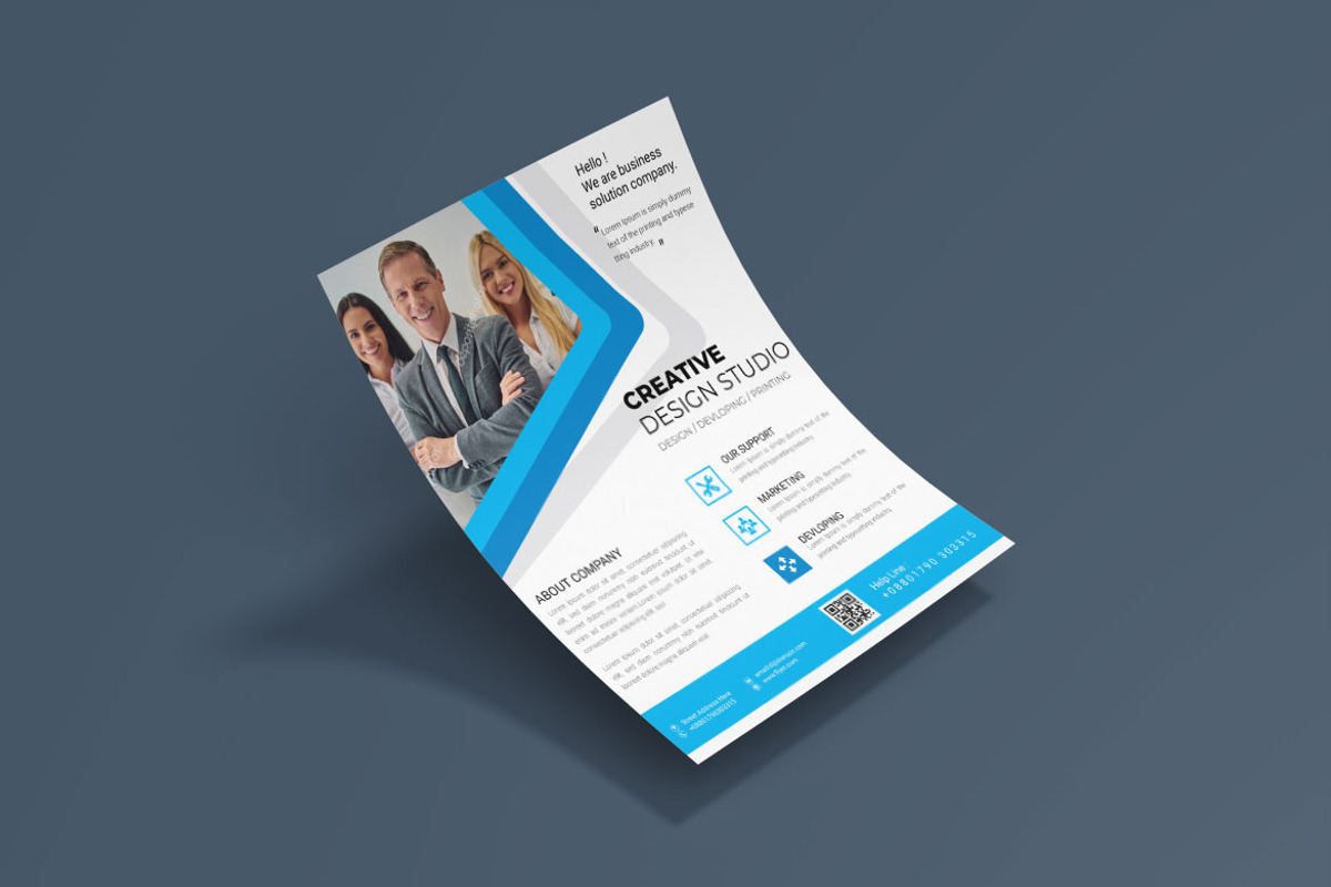 Modern Business Flyer Design, a Flyer Template by BrandlyTemplate (Photo 1 of 6)