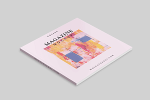 Square Magazine Psd Mockup