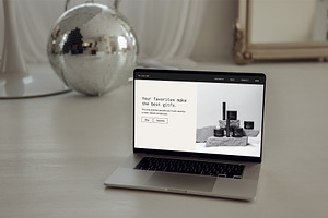 Stylized Laptop Mockup | Libra 005