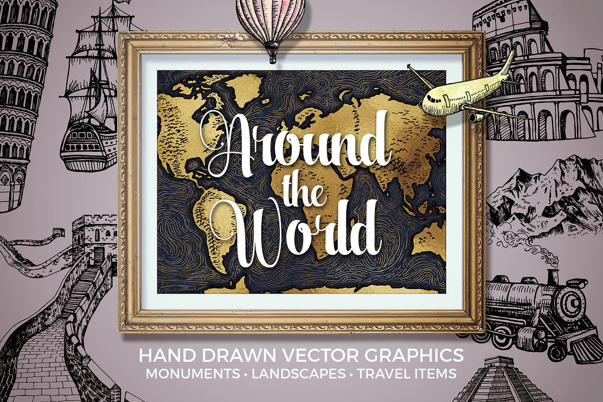 Around the World Collection, a Transportation Illustration by Barn Owl Studio (Photo 1 of 9)