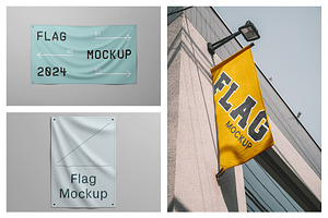 Signage Mockups Vol.4 - Flag Mockups