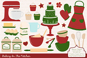 Christmas Baking Clipart & Vectors, an Illustration by Amanda Ilkov (Thumbnail 1 of 4)